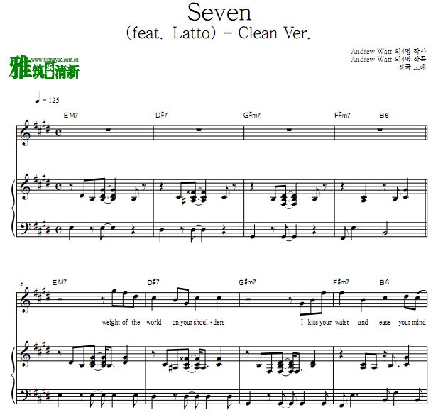 ͹ Seven (feat. Latto) - Clean Ver.ٰ