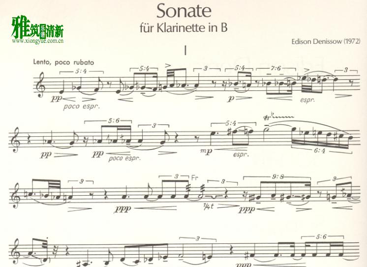 Edison Denisov ɹ Sonata for Clarinet