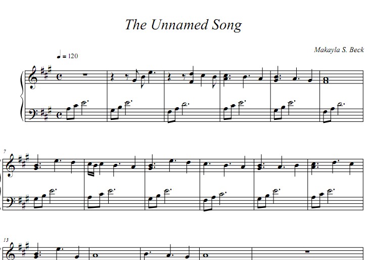 unnamed song